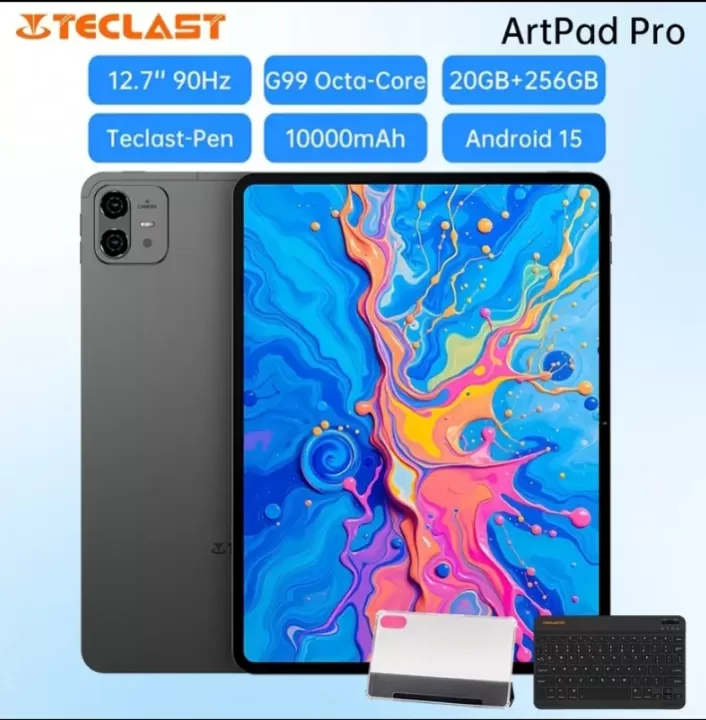 📱 Teclast ArtPad Pro الجديد  مقاس 12.7 بوصة يمنحك تجربة مشاهدة غامرة مع معدل تحديث 90Hz لعرض أكثر سلاسة. 7