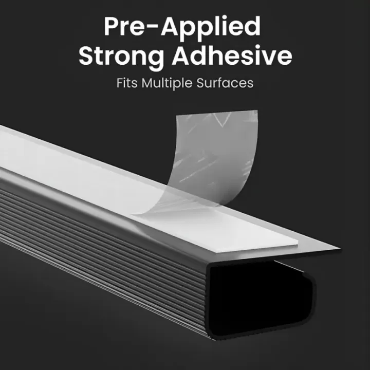 🔧🚫 منظف كابلات تحت المكتب بدون حفر! ⚡ صينية PVC متينة | تركيب ذاتي اللصق وخالٍ من الأسلاك 🏠 مثالي للمكتب المنزلي، إعدادات الألعاب ومساحة العمل | تصميم موفر للمساحة 7