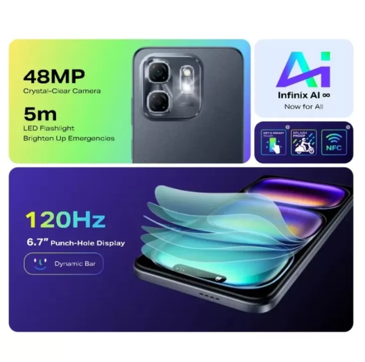 📱 هاتف Infinix Hot50i 4G – تجربة ذكية وسلسة مع أداء قوي وشاشة مذهلة! 4