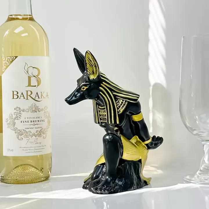 🐺🎮 حامل تحكم PS5 على شكل أنوبيس الفرعوني ⚡ إكسسوار ألعاب مريح مع ارتفاع قابل للتعديل 🛡️ مصنوع من مادة ABS متينة | تصميم محمول لـ PS4/NS/XBOX/PC 🎁 هدية مثالية للاعبين | تصميم أنيق ومتين! 💪✨ 4