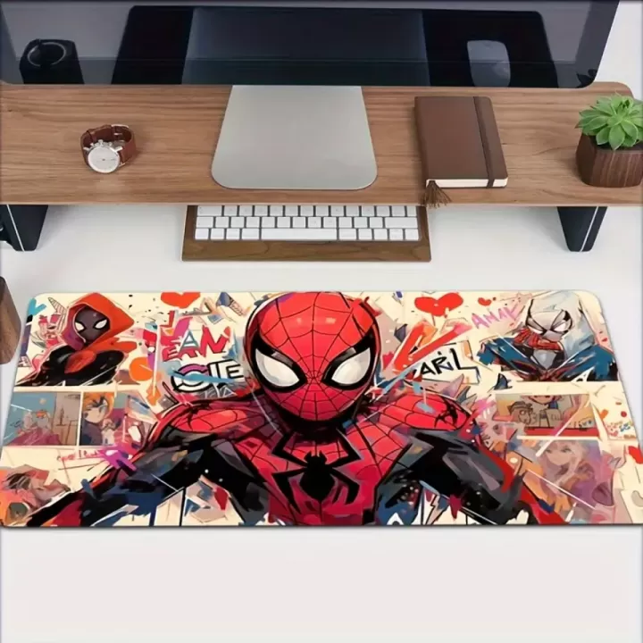 🕷️🖱️ سجادة ألعاب كبيرة مارفل سبايدرمان ✨ قاعدة مطاطية غير قابلة للانزلاق | سجادة مكتب سميكة وطويلة 📏 مقاسات متعددة: 30x60سم | 30x80سم | 40x90سم 🎮 مناسبة للاعبين والمحترفين | إعداد مكتبي عصبي 🔥 متينة وثابتة | عرض محدود! ⚡🕸️ 2