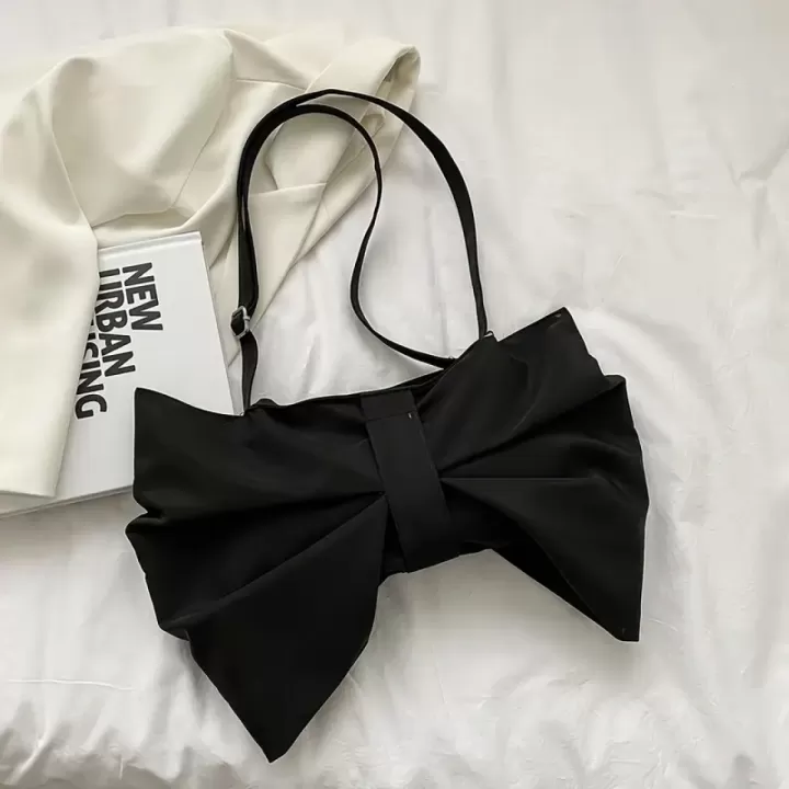 👜✨ حقيبة كتف نسائية بفيونكة 🎀 2