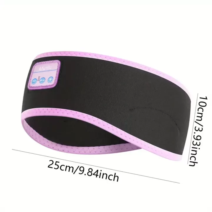 🎧🌙 سماعات النوم اللاسلكية من Powerway - عصابة رقيقة فائقة! 🔇 بلوتوث 5.3 مع إلغاء الضوضاء | بطارية تعمل 10 ساعات للنوم على الجانب 🌊 تتضمن أوضاع الضوضاء البيضاء | مثالية للسفر وخفيفي النوم 1