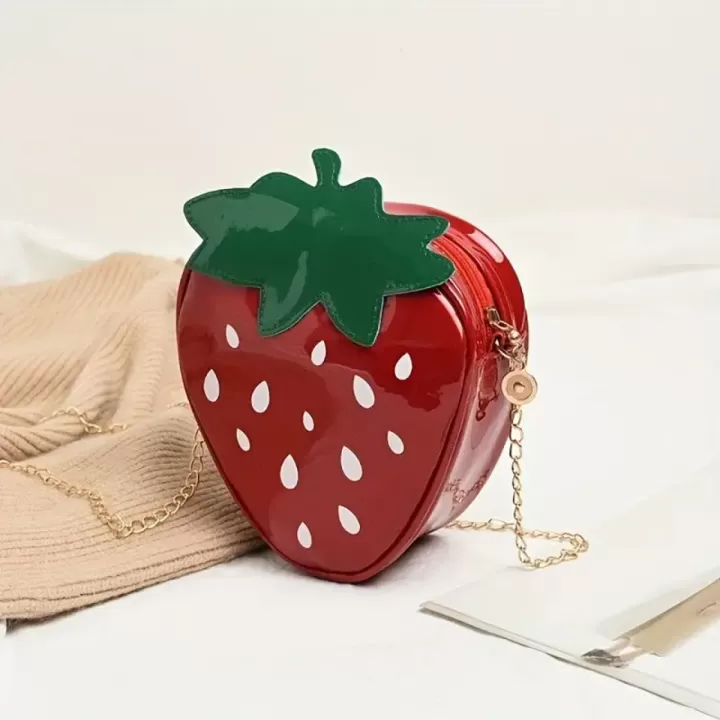 🍓 حقيبة كروس فراولة لطيفة – كاواي وأنيقة 👜💖 2