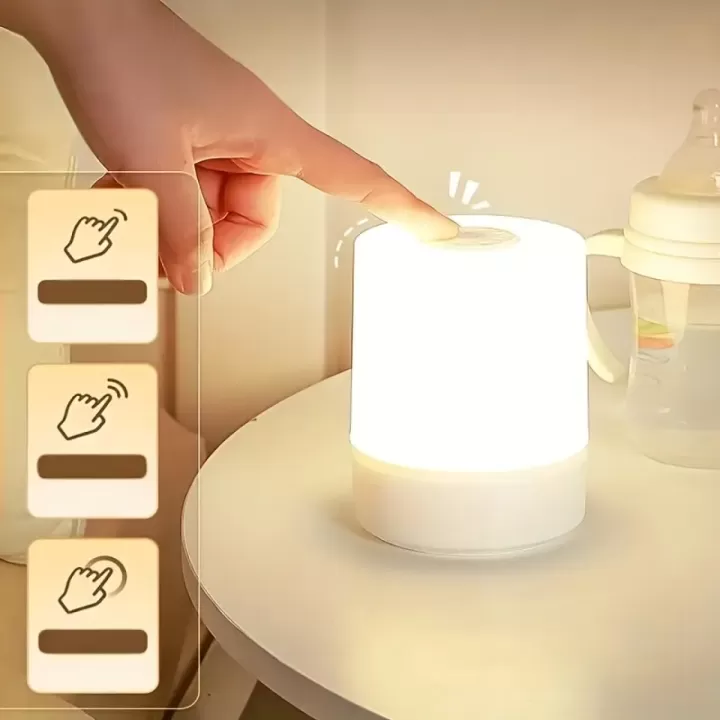💡✨ مصباح جانبي باللمس – إضاءة ذكية وعصرية! 9