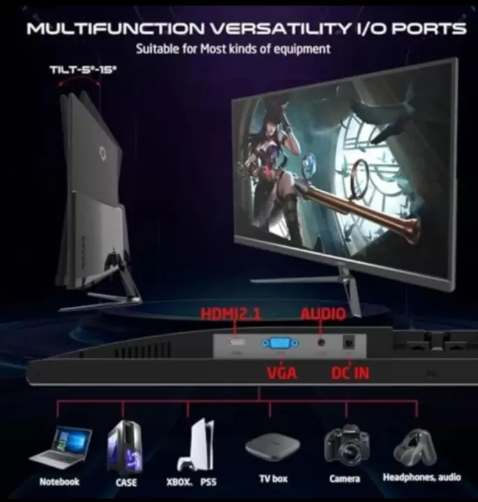🖥️ شاشة JAMION GOES22FHD120IPS مثالية لعشاق الألعاب وتجربة الألعاب المنزلية 🎮✨. 5