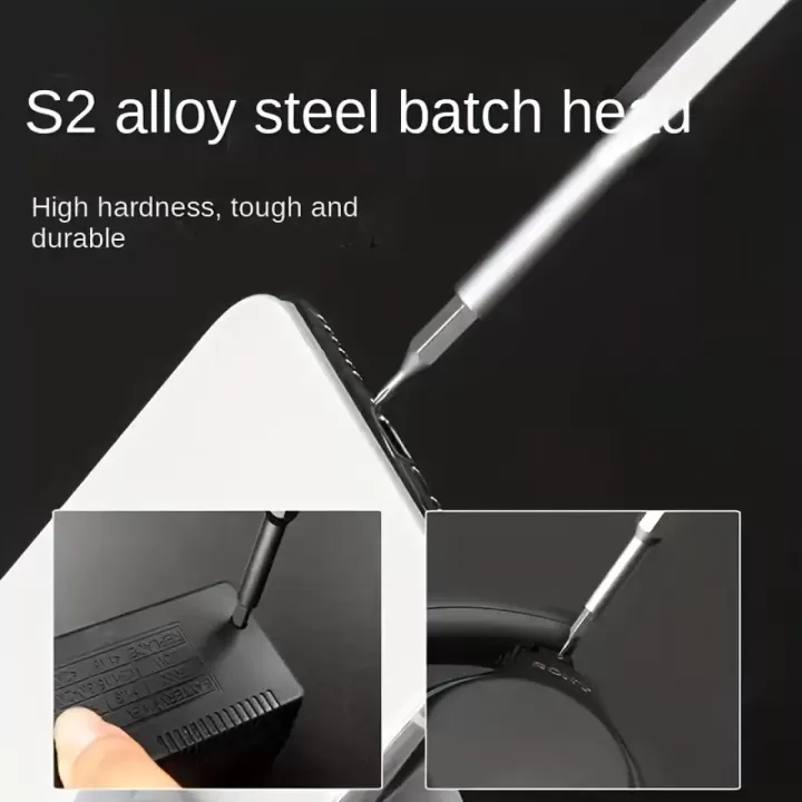 🛠️✨ مجموعة مفكات دقيقة 25 في 1 - أدوات إصلاح متعددة الوظائف! 📱 مثالية للهواتف، الألواح والإلكترونيات | حافظة بلاستيكية متينة ⚡ رؤوس متنوعة | لا تحتاج شحن | أساسية للإصلاحات المنزلية 11