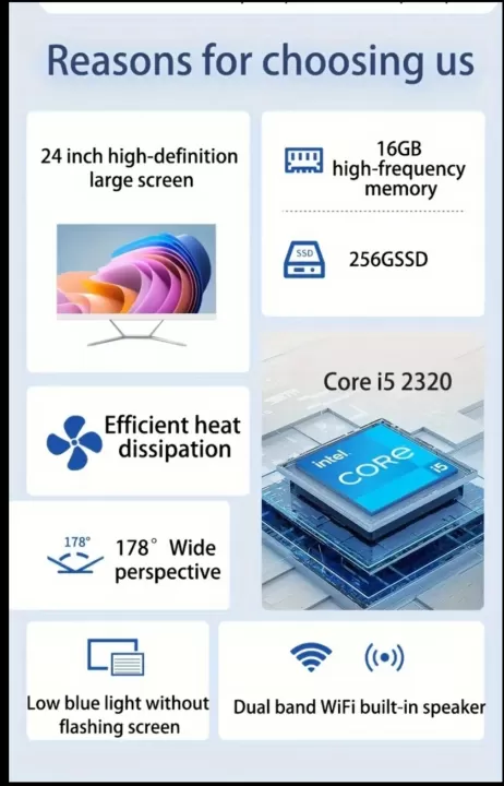 🖥️ جهاز كمبيوتر متكامل 24 بوصة مصمم لتلبية احتياجاتك المكتبية والمنزلية بكفاءة عالية 💼🏠. 2
