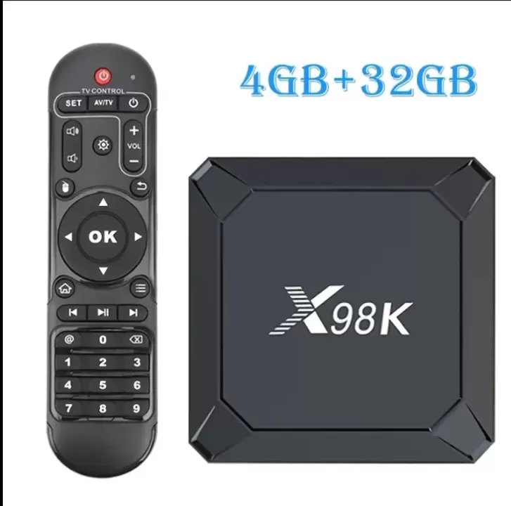 📺 X98K Android TV Box 4+32GB – تجربة ترفيهية ذكية في منزلك!
