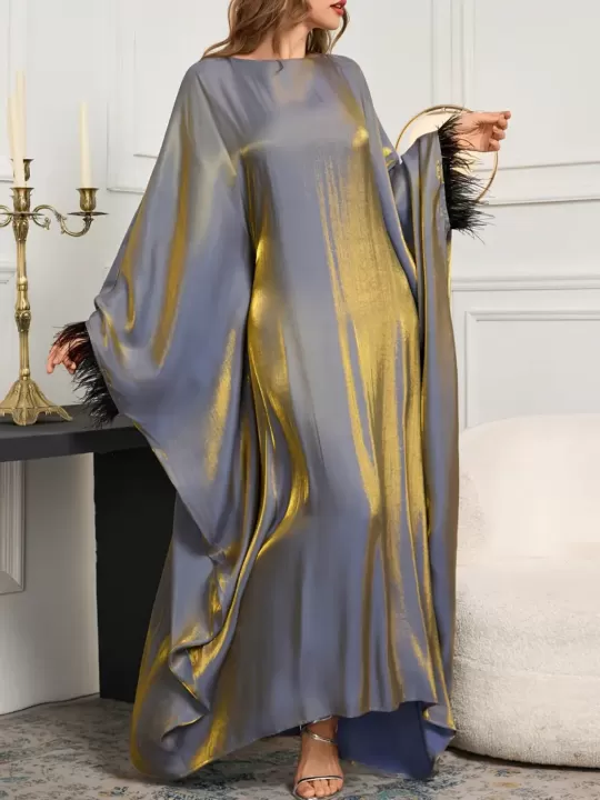 👗 فستان القفطان الملكي – أناقة تنساب كالماء!