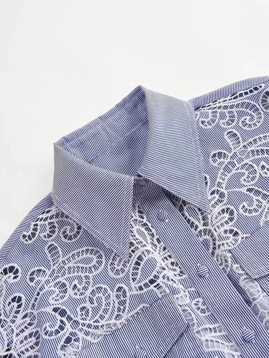 👗 جامبسوت الأناقة المخططة – لمسة فنية ترتديها! 1