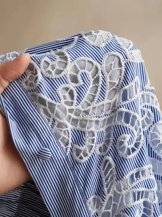 👗 جامبسوت الأناقة المخططة – لمسة فنية ترتديها! 2